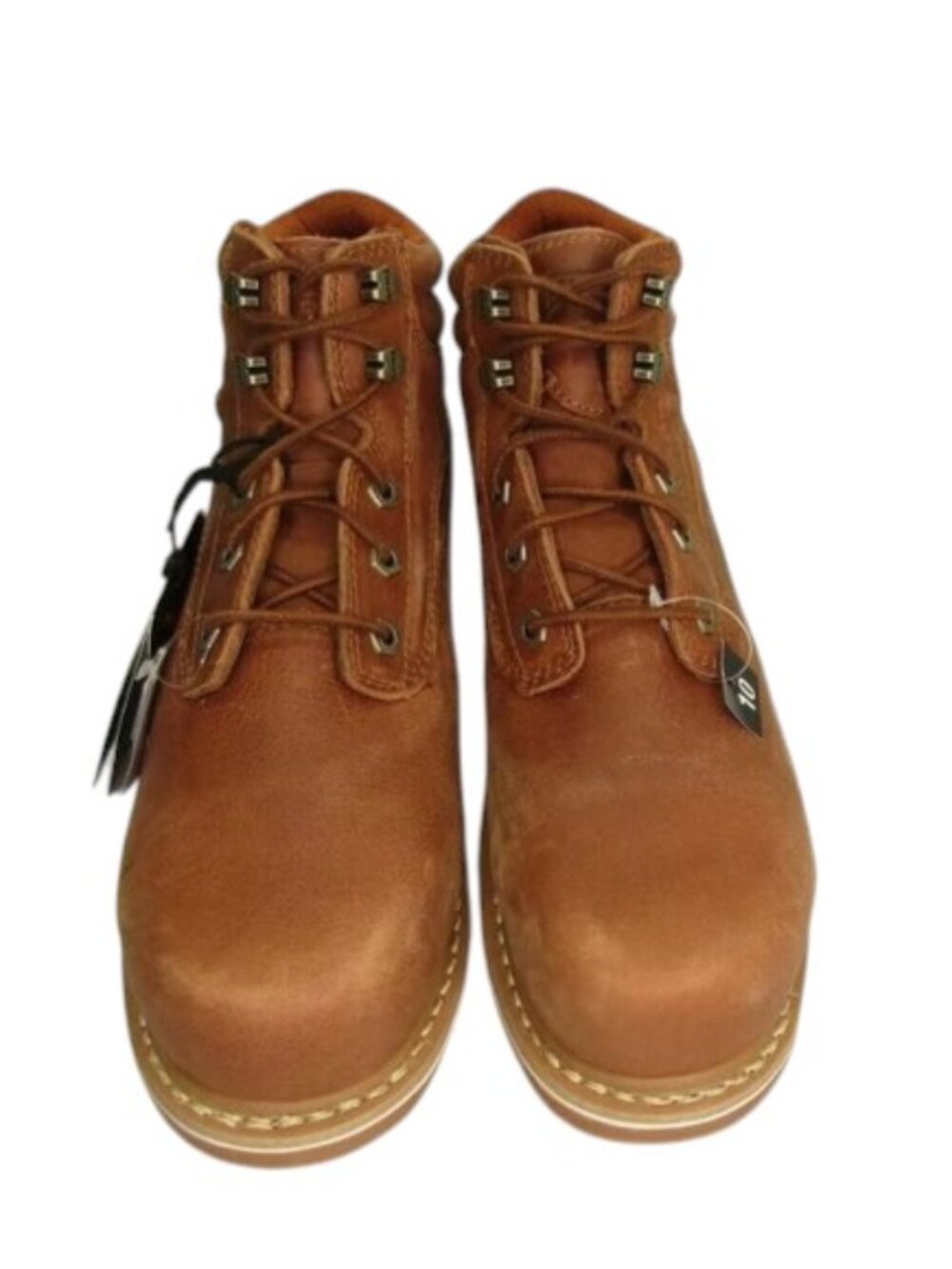 NEW HAWX Womens Work Boots 5-Inch Composite Toe  Brown SIZE 10
